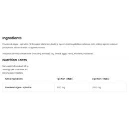 ostrovit spiruline 90caps values