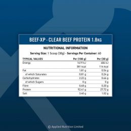 applied beef xp clear protein 1.8kg values