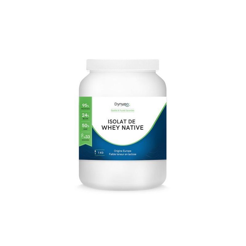 dynveo isolat de whey native 1kg