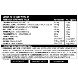 genius novo x7 60 caps values