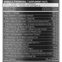 Ostrovit-fat-burner-extreme-caps-values