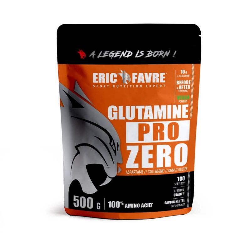 Glutamine Pro Zero 500g Eric Favre Au Meilleur Prix Chez Performe Center Nutrition